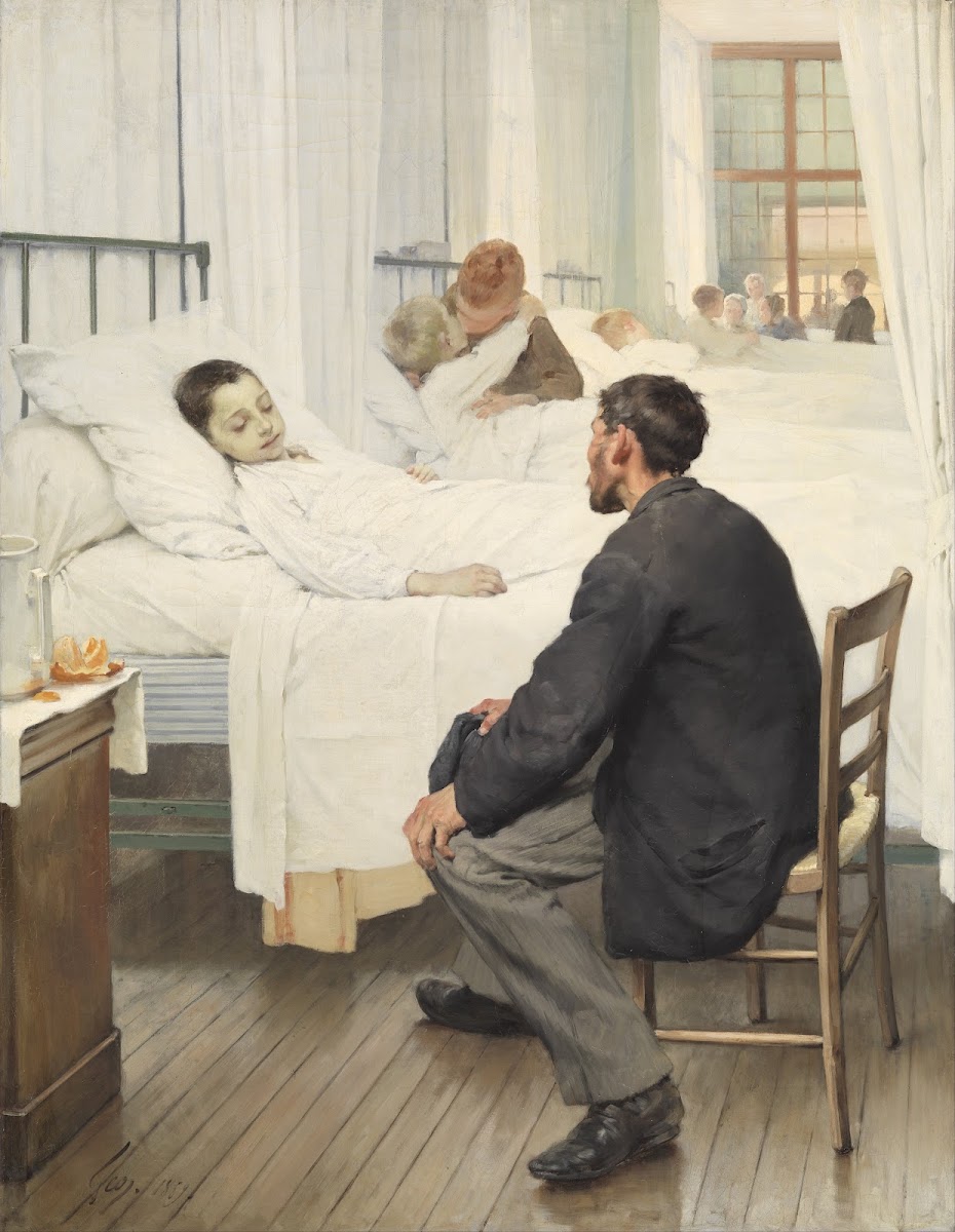 Visit day at the Hospital 1889