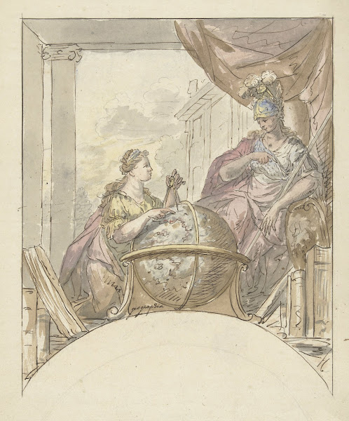 Geographie en Minerva 1677   1755
