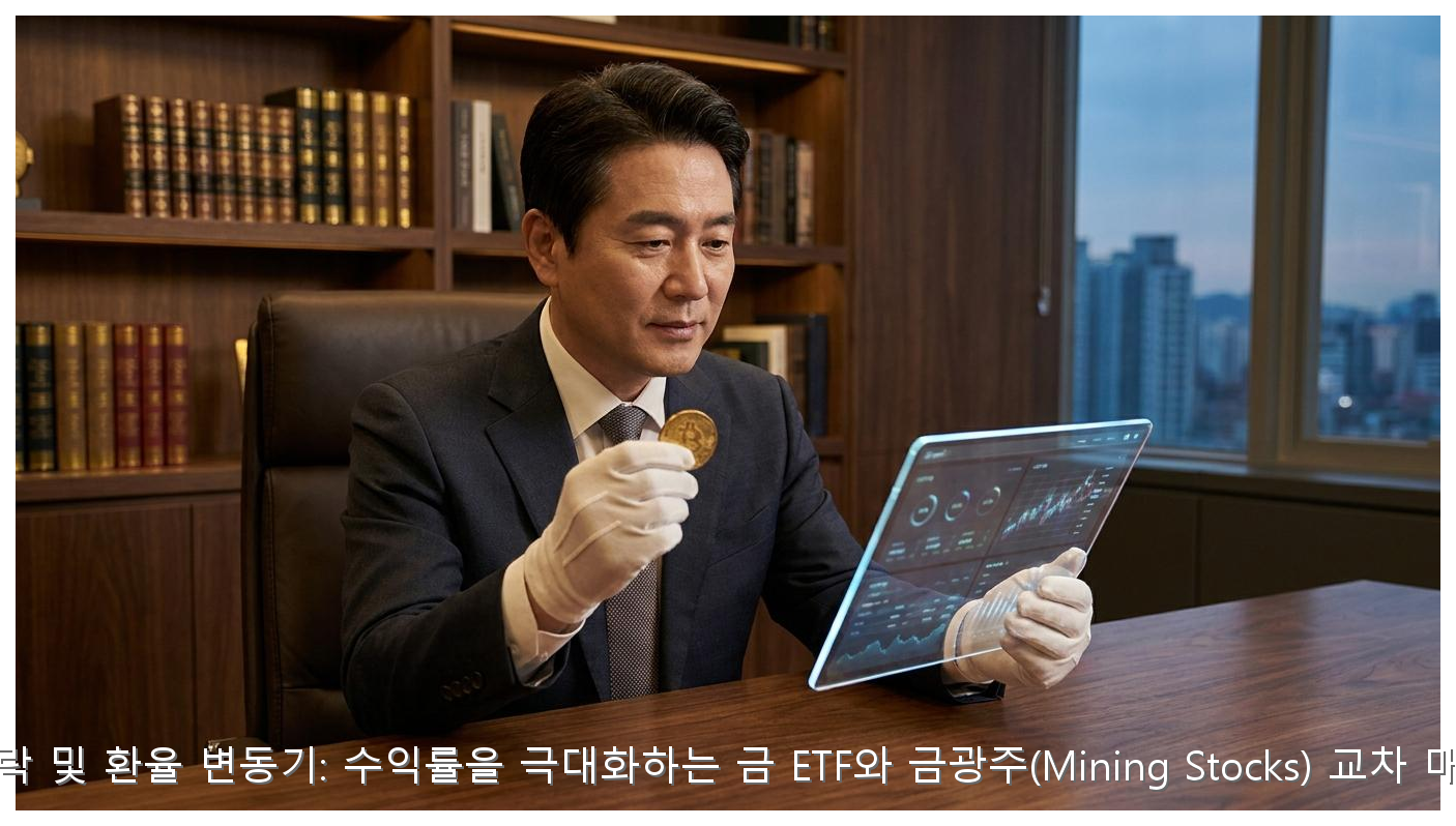금값 하락 및 환율 변동기: 수익률을 극대화하는 금 ETF와 금광주(Mining Stocks) 교차 매매 전략 핵심 안내 및 분석 인포그래픽 (3)