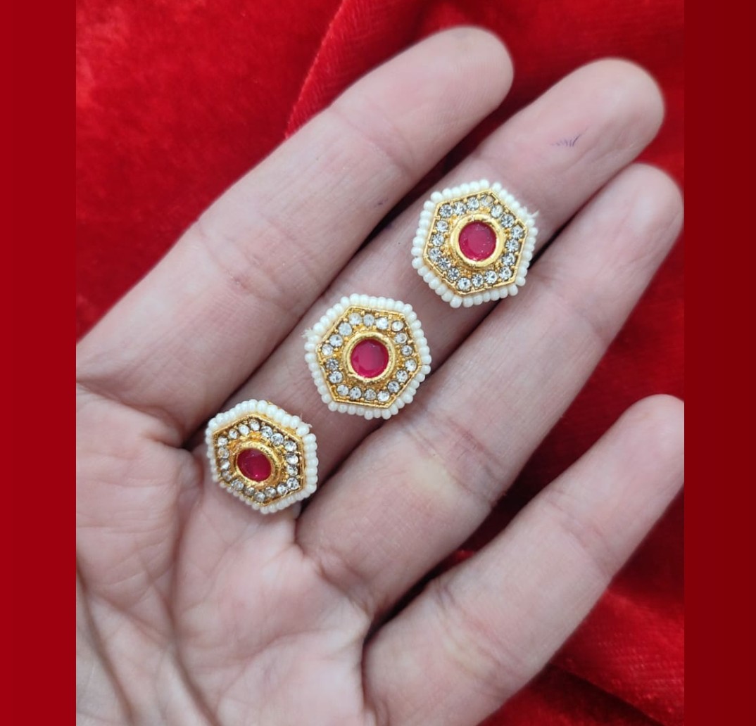 B9-Shatkon Pink Moti Pendant (Pack Of 3)