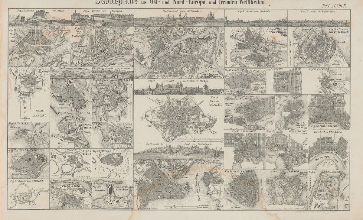Atlas der Abbildungen Pierers Universal Lexikon Pl65 1848