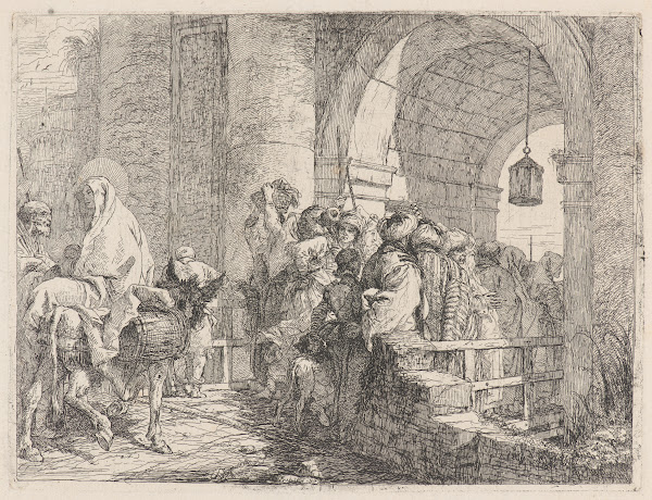 The Holy Family Arriving at a City Gate 17501753