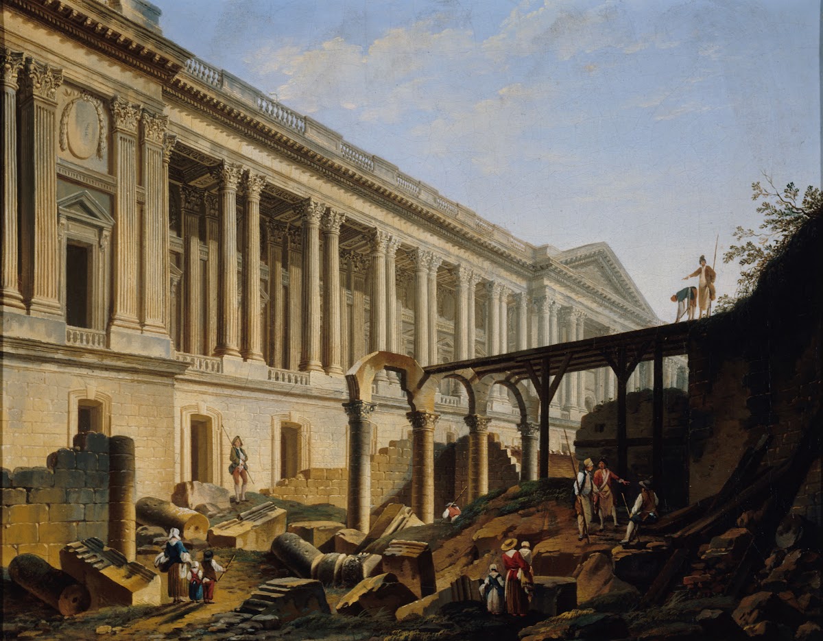 Dégagement de la colonnade du Louvre 1764