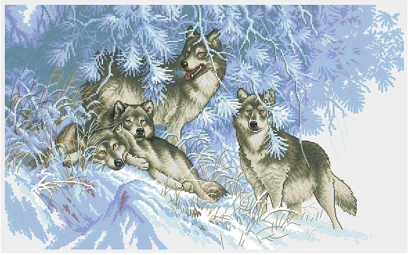 DIM35227 Wintertime Wolvels