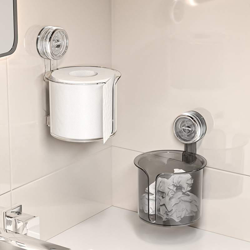 Saugnapf-Toilettenpapierhalter, wandmontiert