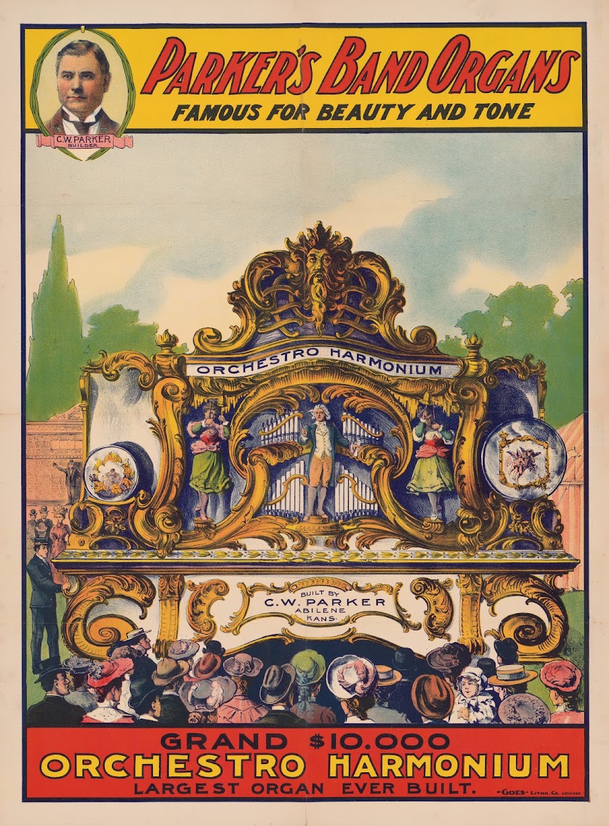 Parkers band organs  Famous for beauty and tone  Grand 10000 orchestro harmonium