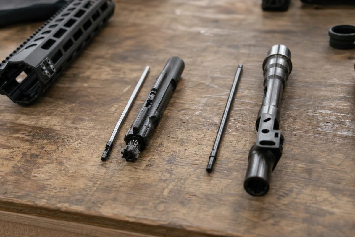 Comparison of direct-impingement and piston AR-15 components