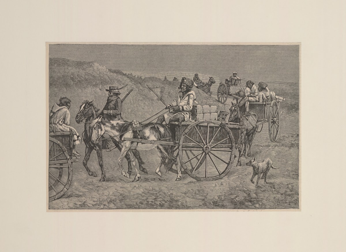 A fur train from the far north 1888