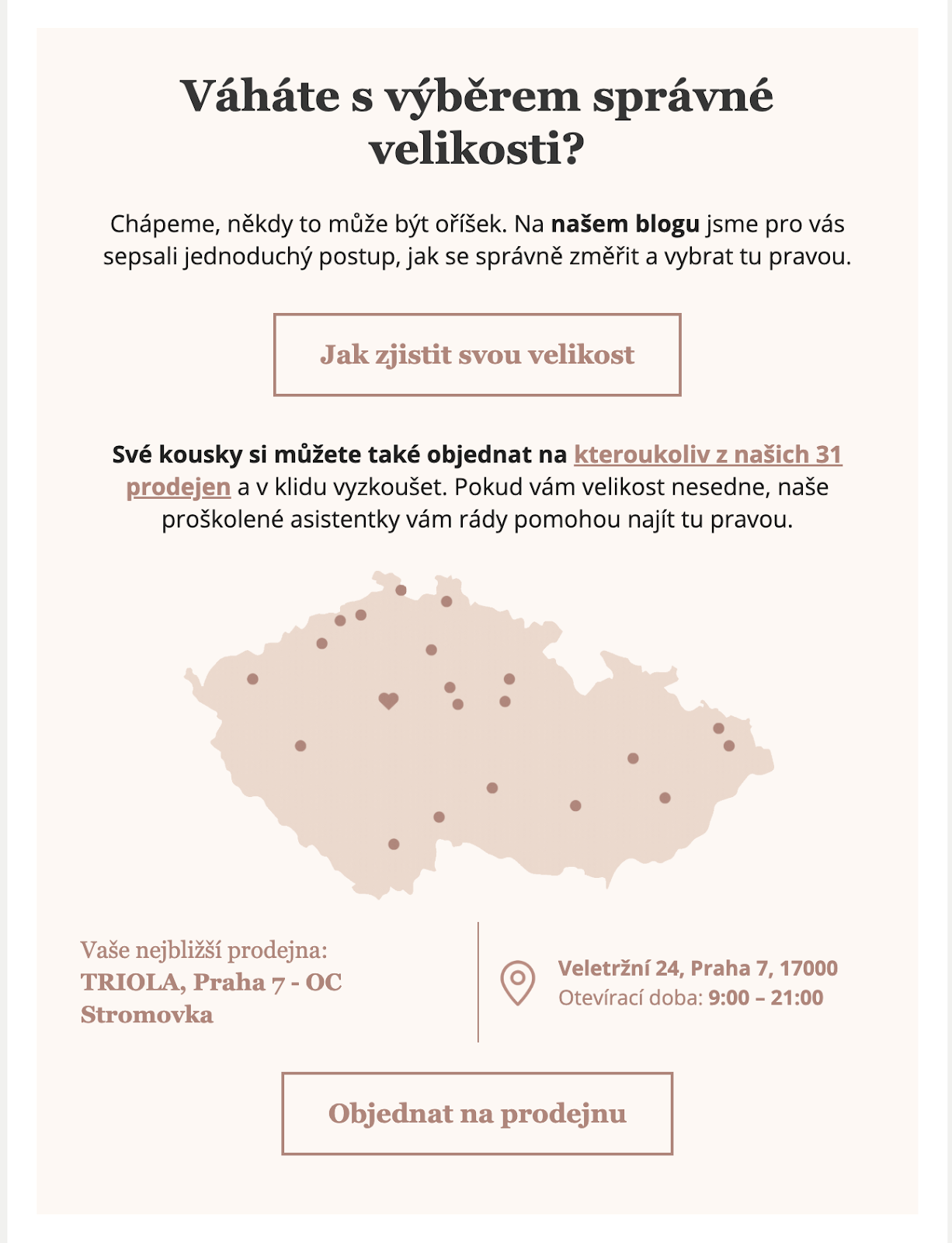 Opuštěný košík — objednat na prodejnu