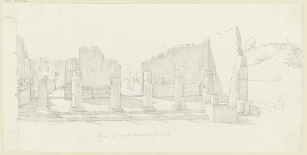 Eingang zur Vorhalle des Theaters in Pompeji