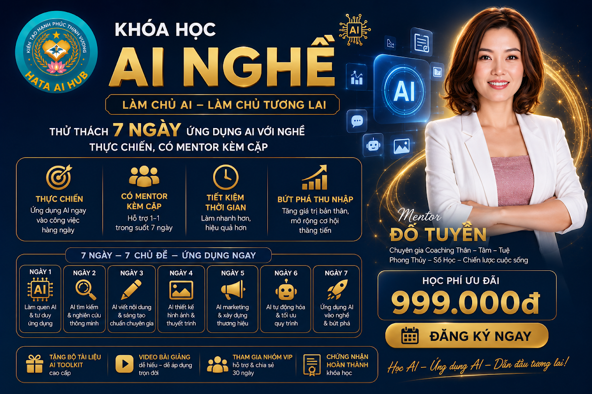 Khoá học AI Nghề