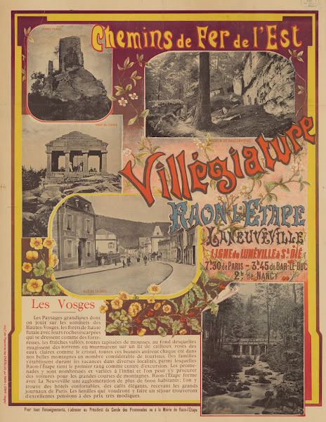 Chemins De Fer De LEst VilléGiature Raon LEtape Laneuveville 1893