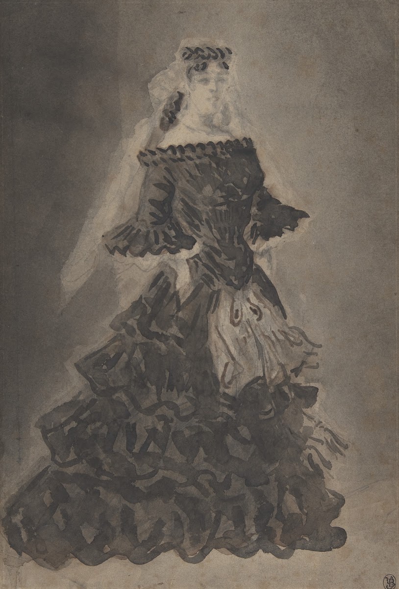 A Lady with a Veil 19th century