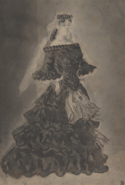 A Lady with a Veil 19th century