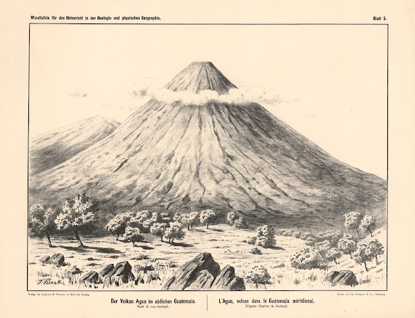 Der Vulkan Agua Im SüDlichen Guatemala 1889