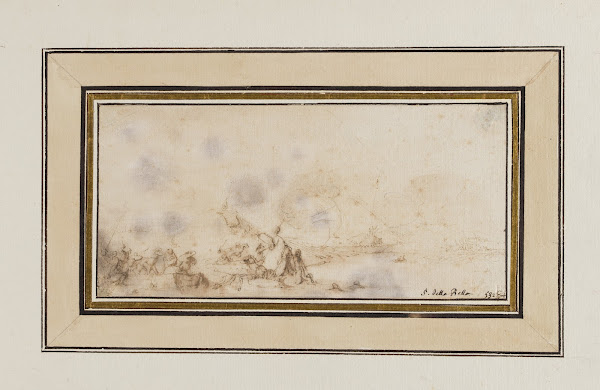 Gefecht auf Barken bei einer Galeere