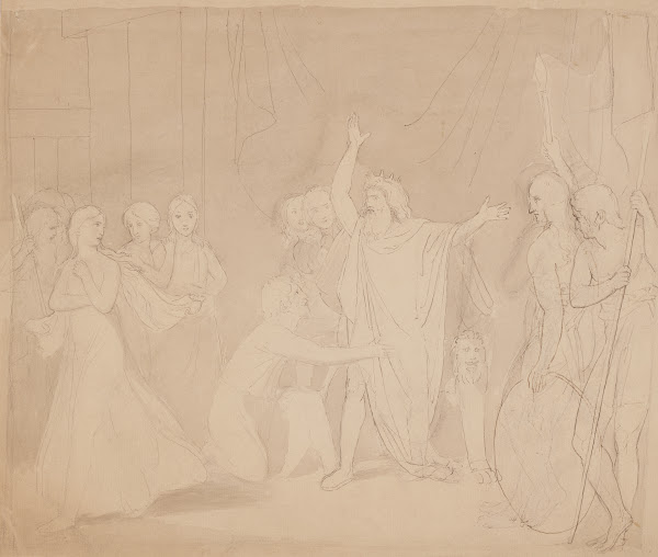 King Lear and his daughters