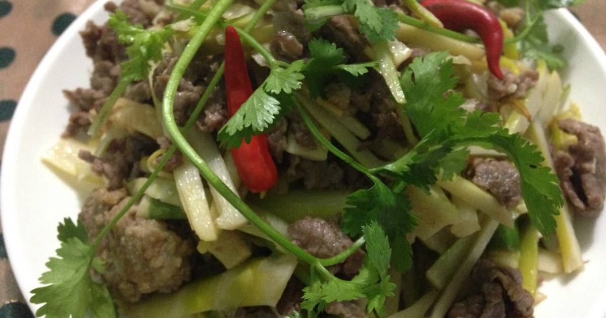 Măng trúc xào thịt bò