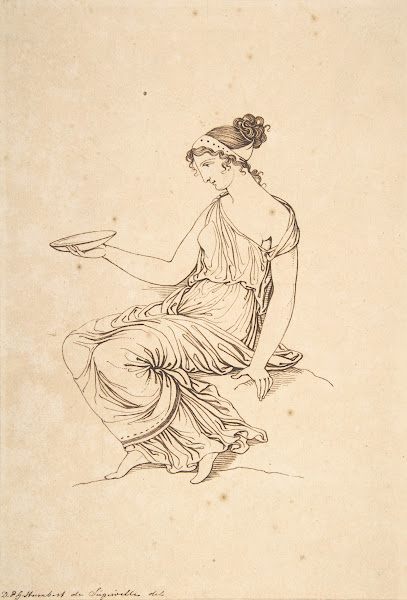A Seated Woman in Profile