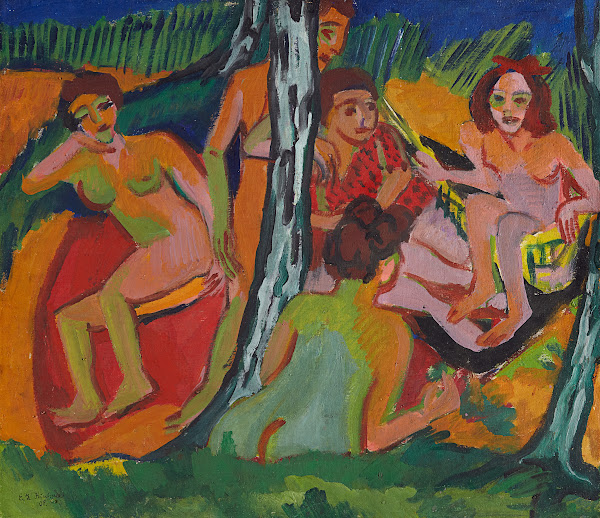 Forest Scene Moritzburg Lakes ca 1909  1925