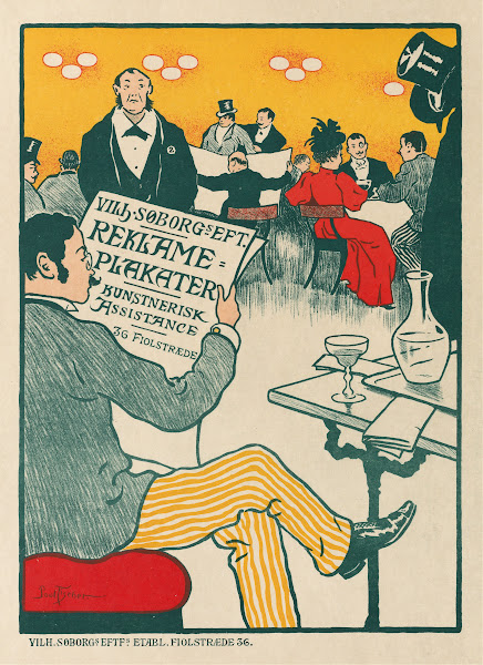 Poster for Exhibition of Artistic Posters of Wilhelm Söborg c 1895