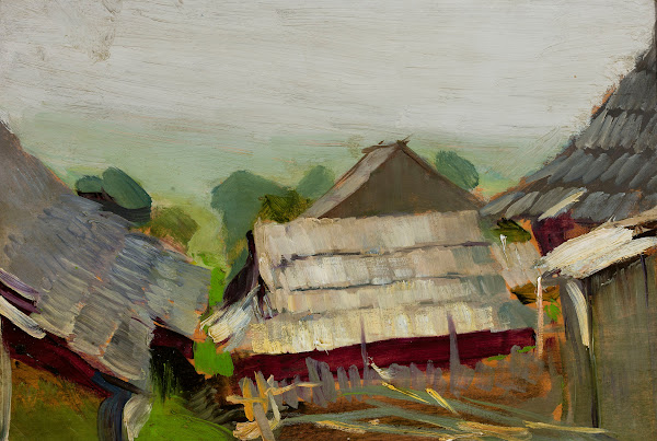View from Istebna III Farmyard 1906