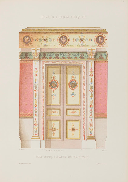 Salon Empire EléVation Coté De La Porte 1910