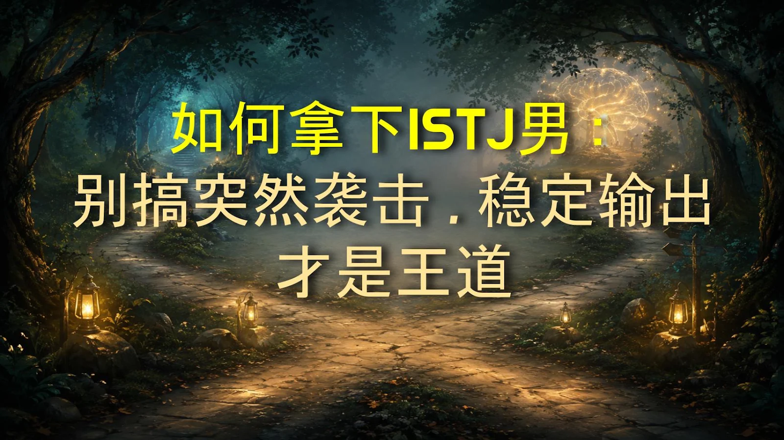如何拿下ISTJ男：别搞突然袭击，稳定输出才是王道