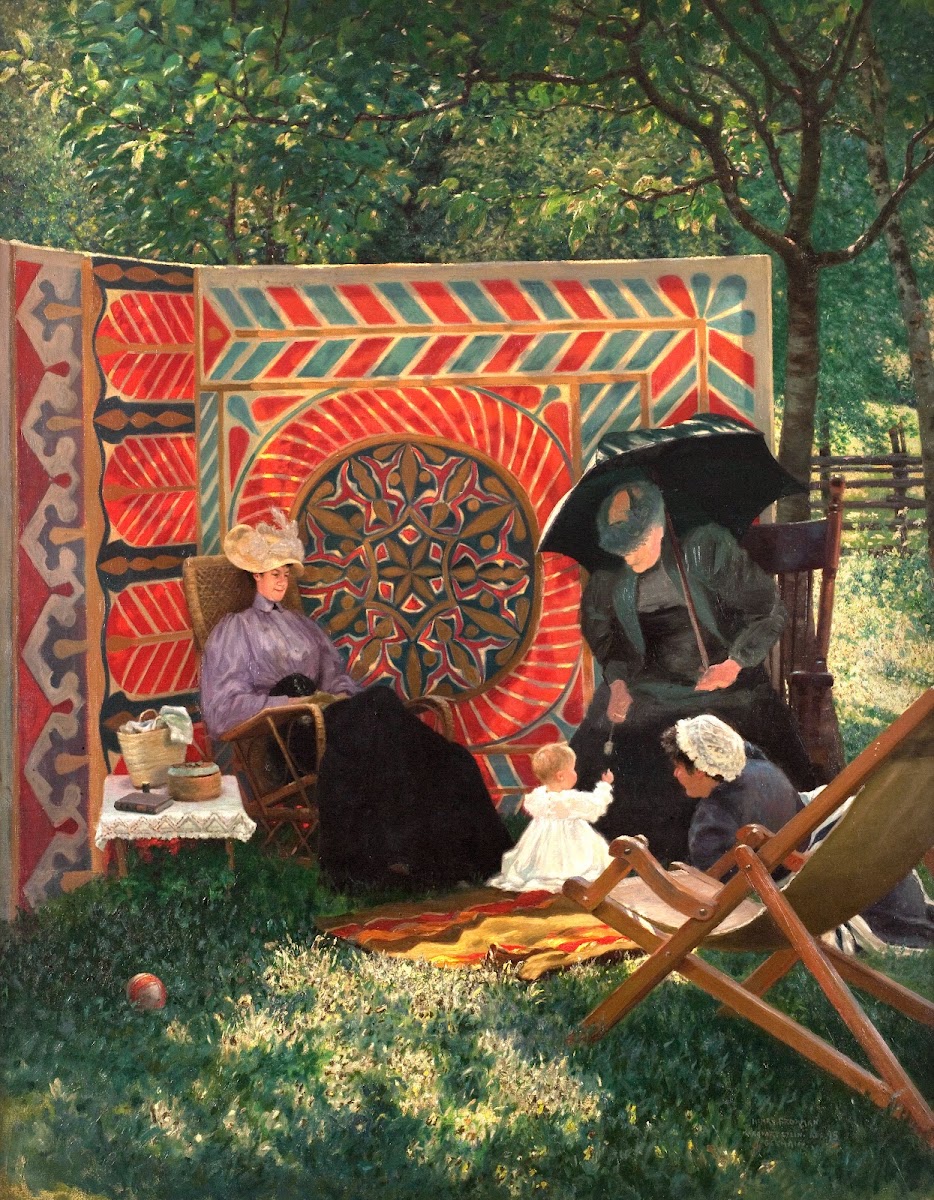 La famille du peintre à Marquartstein 1895