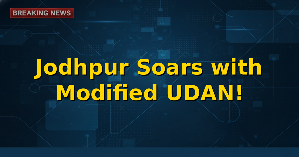 Prime Minister Narendra Modi inaugurating the new Jodhpur Airport terminal and the Modified UDAN Scheme.