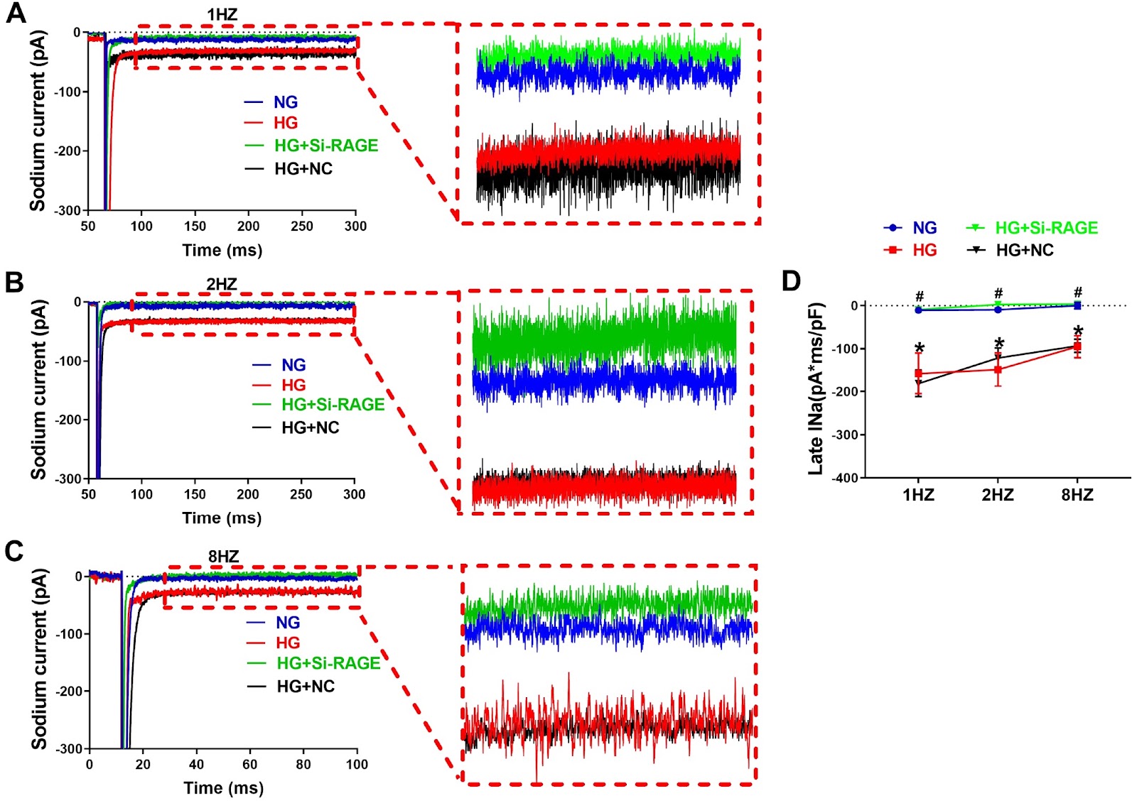 Atrial APD prolongation caused by the upregulation of RAGE and subsequent INaL increase in diabetic patients