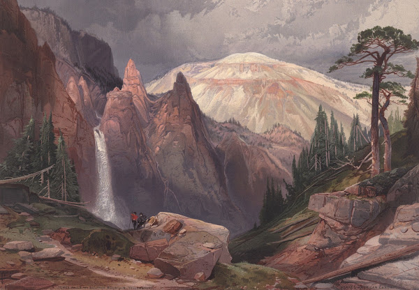 Tower Falls and Sulphur Mountain Yellowstone 1875