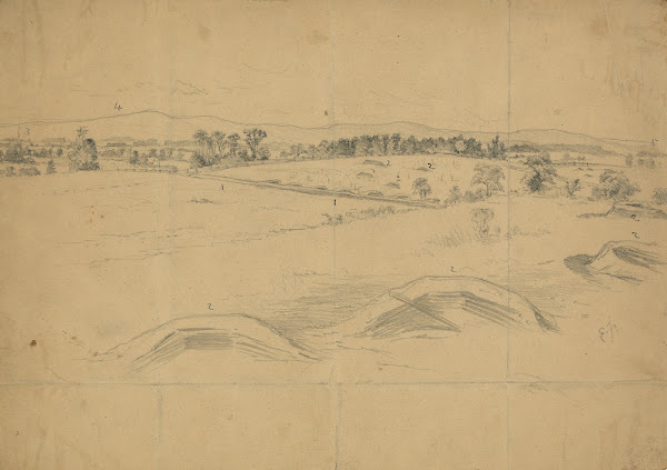 Breastworks near Williamsport Md thrown up by Gen Lees army on its retreat towar
