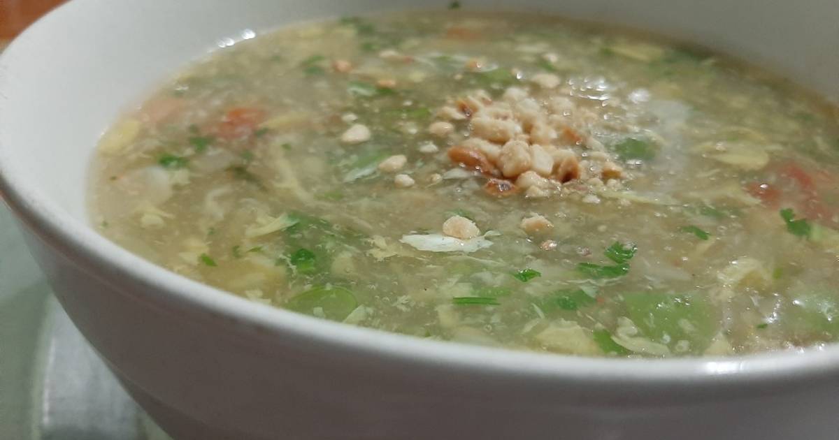 Soup tôm rau củ