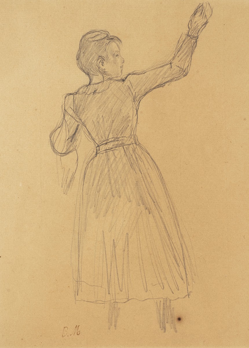 Étude pour La cueillette des orange circa 1879