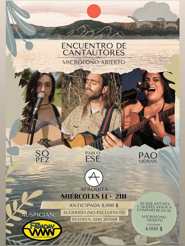 Miércoles de Cantautorxs y Micrófono Abierto
