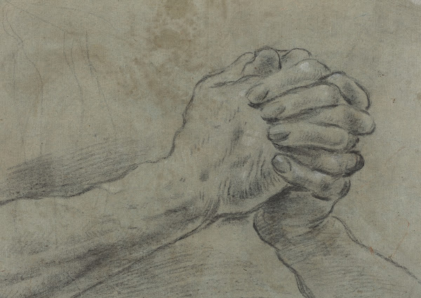 Clasped Hands verso c 1612
