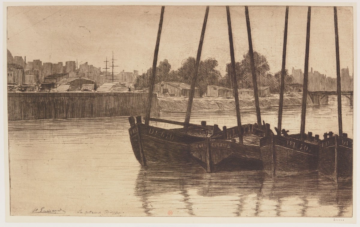 La retenue Dieppe 1888