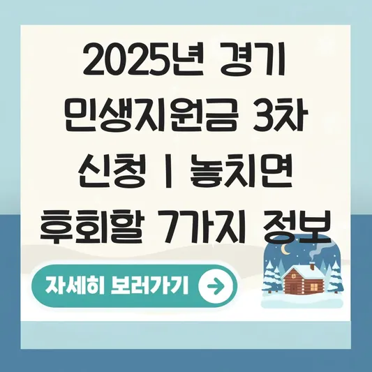 경기 민생지원금 3차 신청 대표 이미지