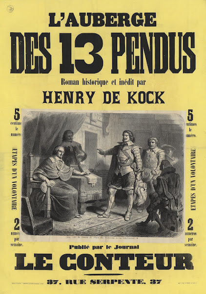 L Auberge des 13 treize pendus roman historique et inédit par Henry de Kock 1868
