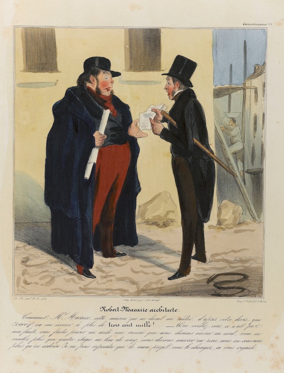 Robert Macaire architecte 1836 1838