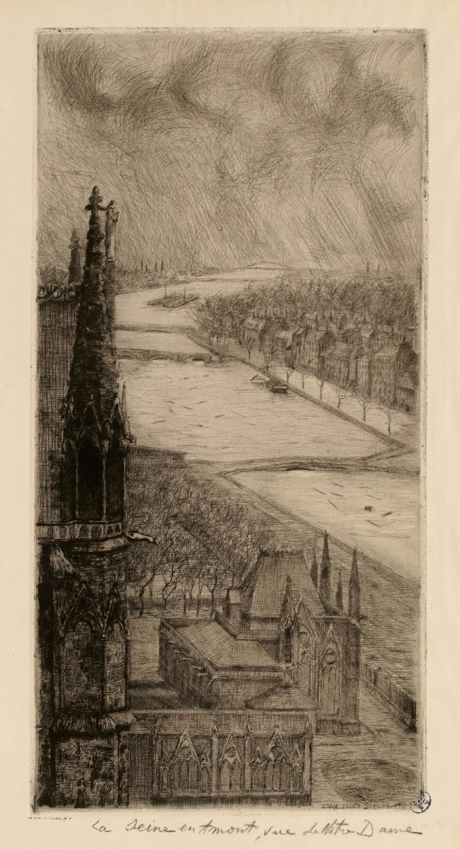 La Seine en amont vue de Notre Dame