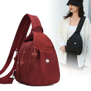 Compact Backpack with Theft Protection, Oxford Fabric