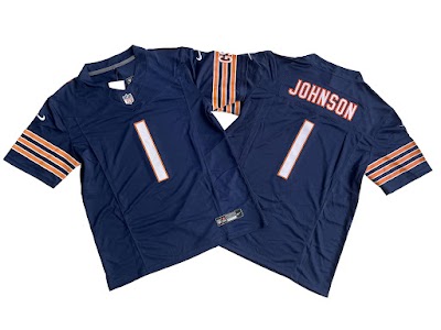 Chicago Bears 1# Jaylon Johnson Nike Navy Vapor F.U.S.E. Limited Jersey.jpeg