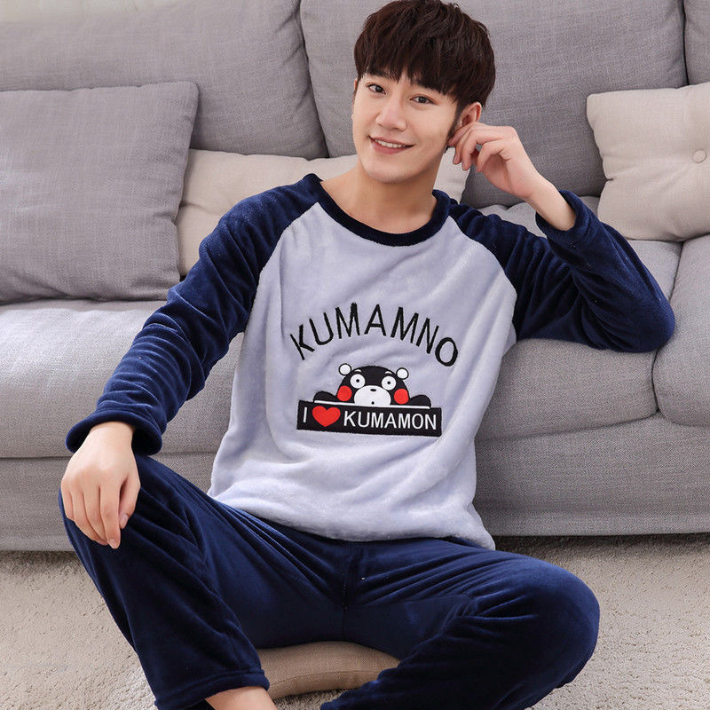 Warmer Partner-Hausanzug, Fleece, Winter