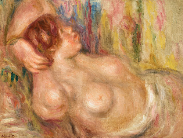 Femme à la poitrine nue endormie 1919