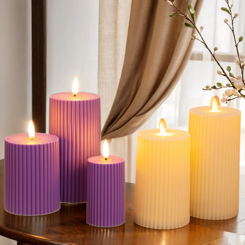 LED Real Wax Candle with Flickering Effect