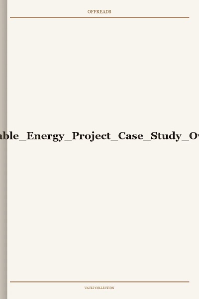 APS-CFE Renewable Energy Project Case Study Overview 1999