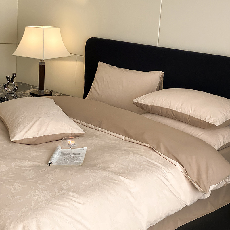 100s long-staple cotton bedding set, 4-piece