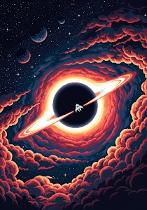 Pixel Art Black Hole